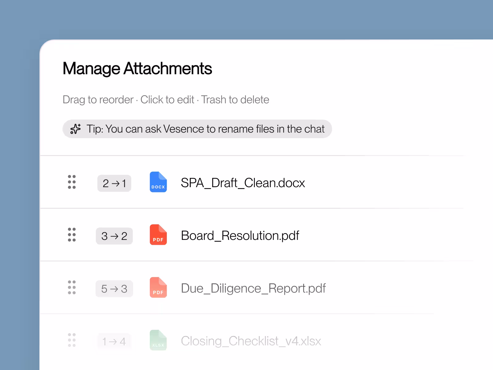 Send organized attachments every time